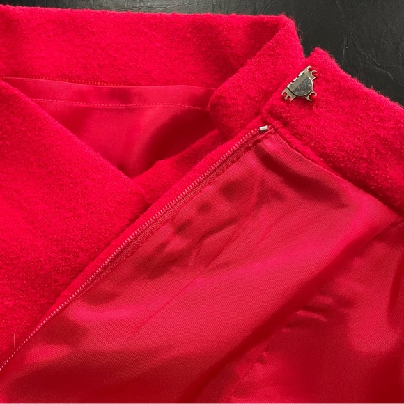 80s Vintage Julie & Leonard Suits Wool Hot Pink Blazer Jacket Skirt Suit Set - Picture 6 of 14